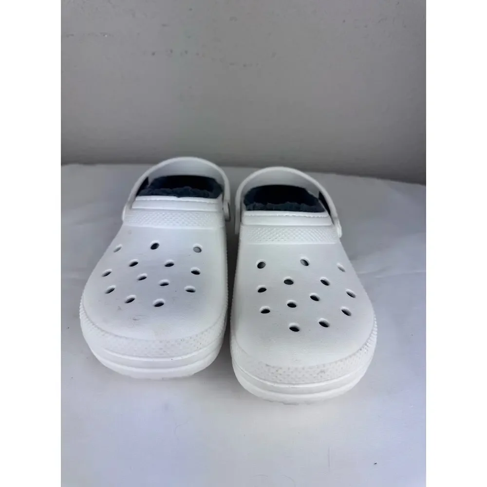 Crocs Insulated White with Grey Junior size 6